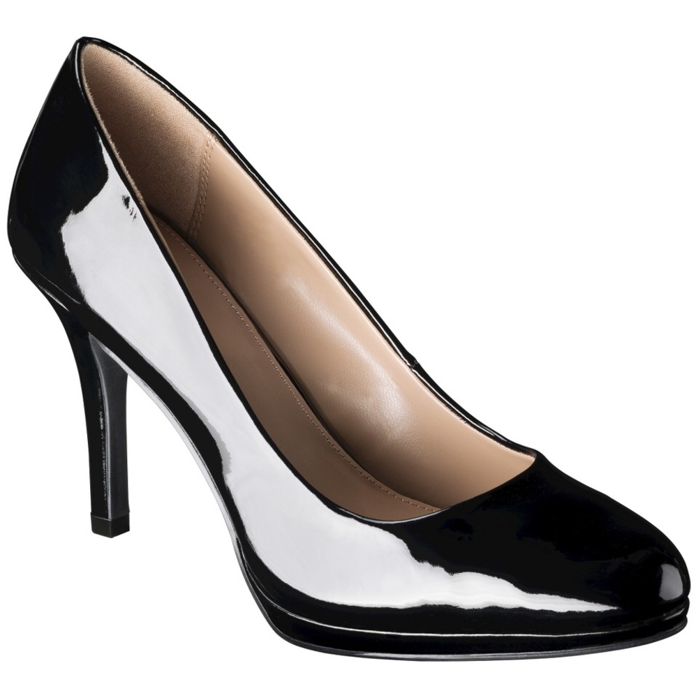 Black Patent Heel